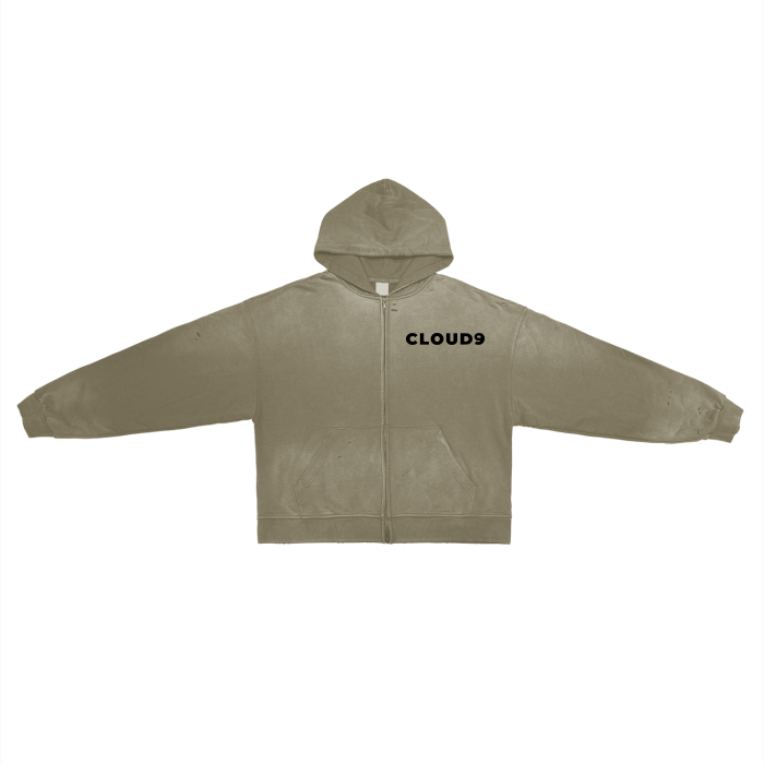 Bonfire - Hand-Frayed Monkey Washed Zip Hoodie