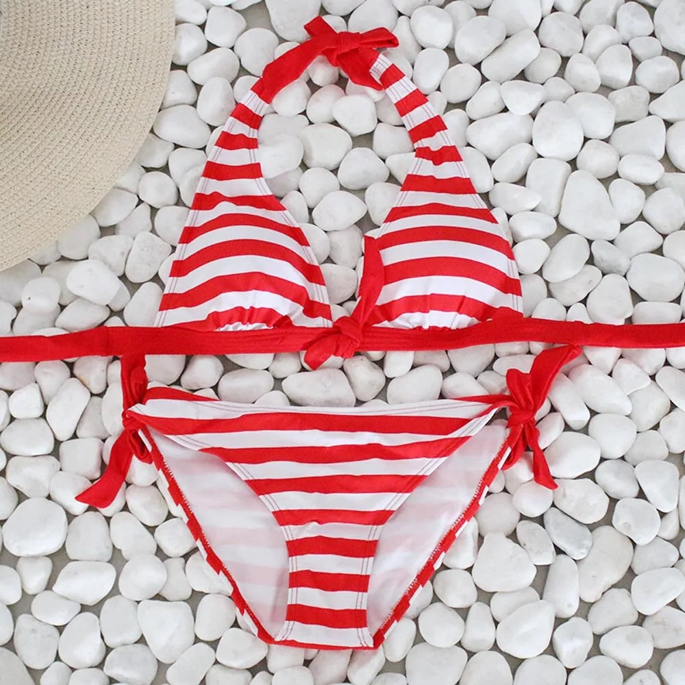 Boat Days Striped Bikini (two piece)