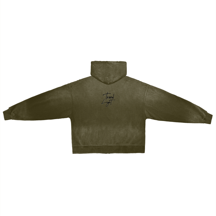 Bonfire - Hand-Frayed Monkey Washed Zip Hoodie