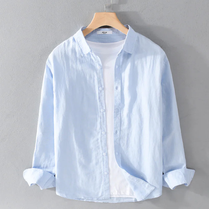 Buenos Aires Cotton-Linen Long Sleeve Shirt