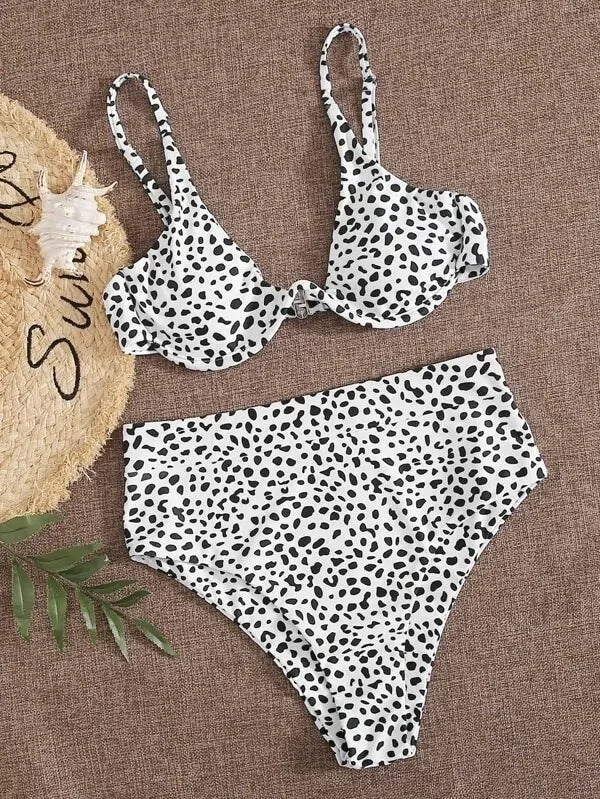 Leopard Print / High Waist Bikini