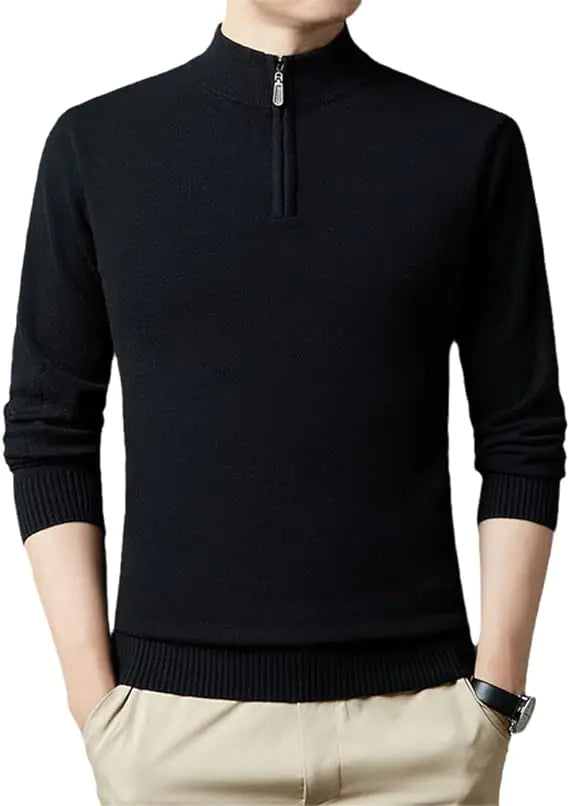 Castille Noir- Half Zip Sweater