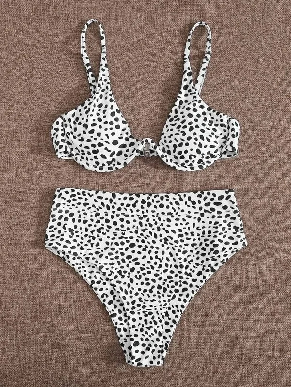 Leopard Print / High Waist Bikini