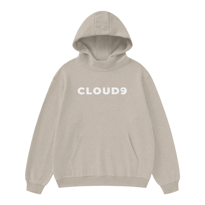 Cloud 9 High Neck/ Insulated FOG Solid Color Fleece Hoodie - heavy 385 GSM