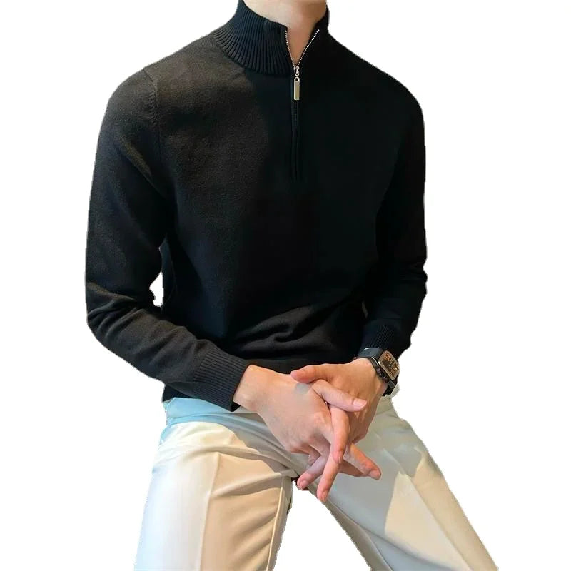 Castille Noir- Half Zip Sweater