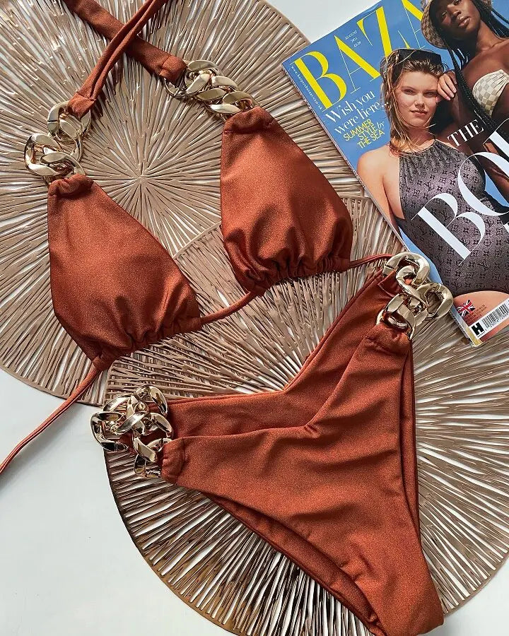 Cubana Gold two piece bikini