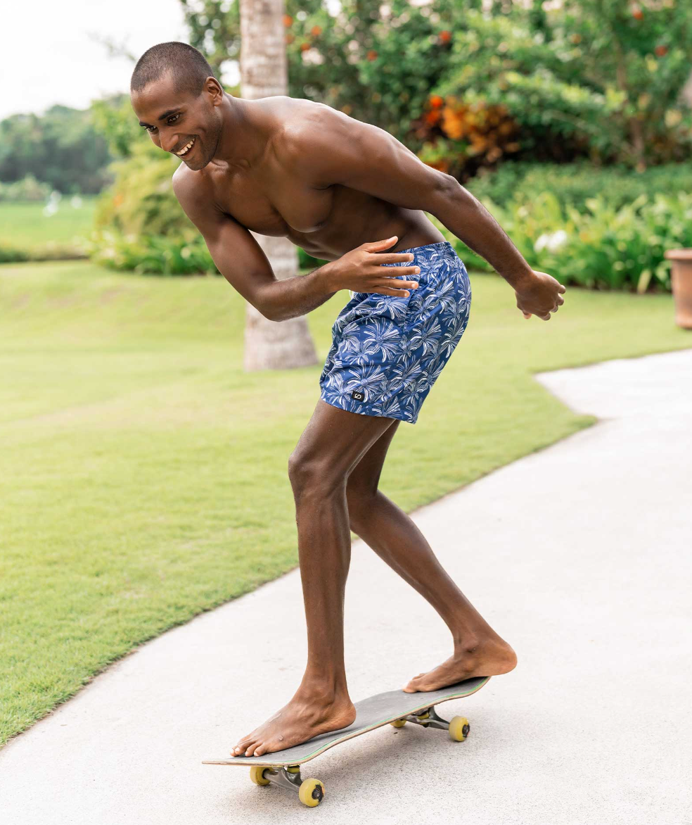 Marbella Mens Swim Shorts (palms pattern)