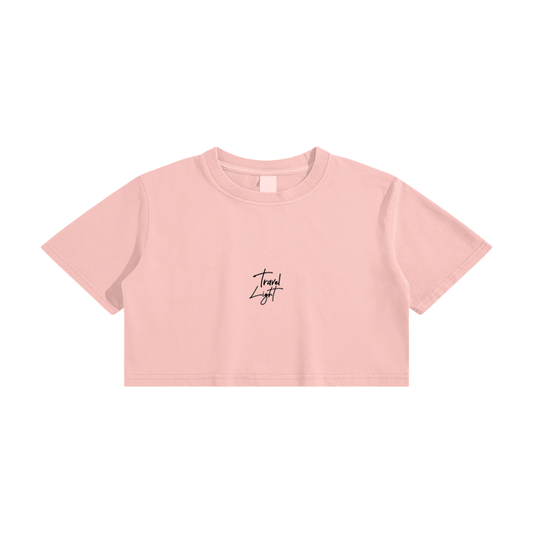 Washed Effect Crop Top - 220 GSM