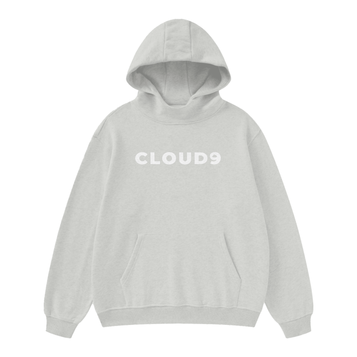 Cloud 9 High Neck/ Insulated FOG Solid Color Fleece Hoodie - heavy 385 GSM