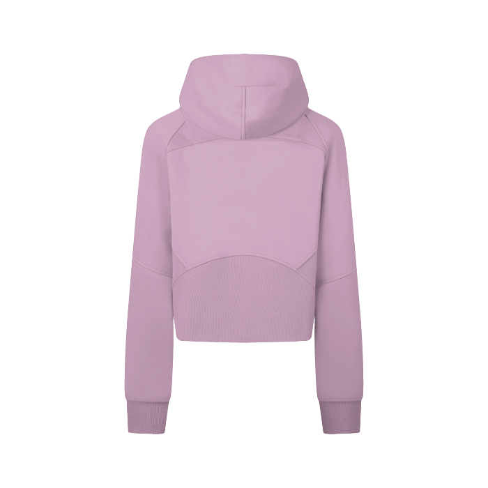 Cropped Zip-Through Hoodie