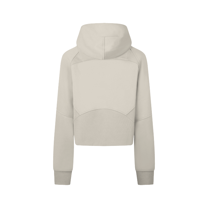 Cropped Zip-Through Hoodie